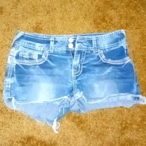 Women's Amethyst Denim bedazzled shorts Size 5